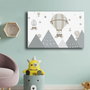 Wallity Cuadro Decorativo sobre Lienzo 45 x 70 cm Gris y Blanco